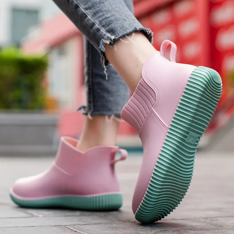 Wasserdichte Stiefeletten-Gummistiefel