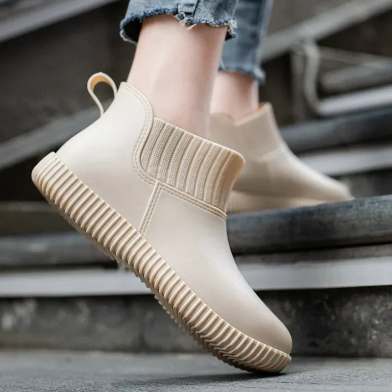 Wasserdichte Stiefeletten-Gummistiefel