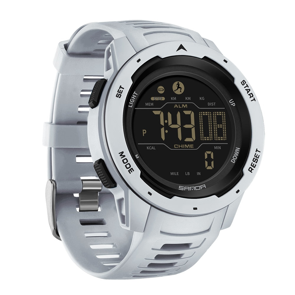 Wasserdichte militärische Digitaluhr mit Schrittzähler