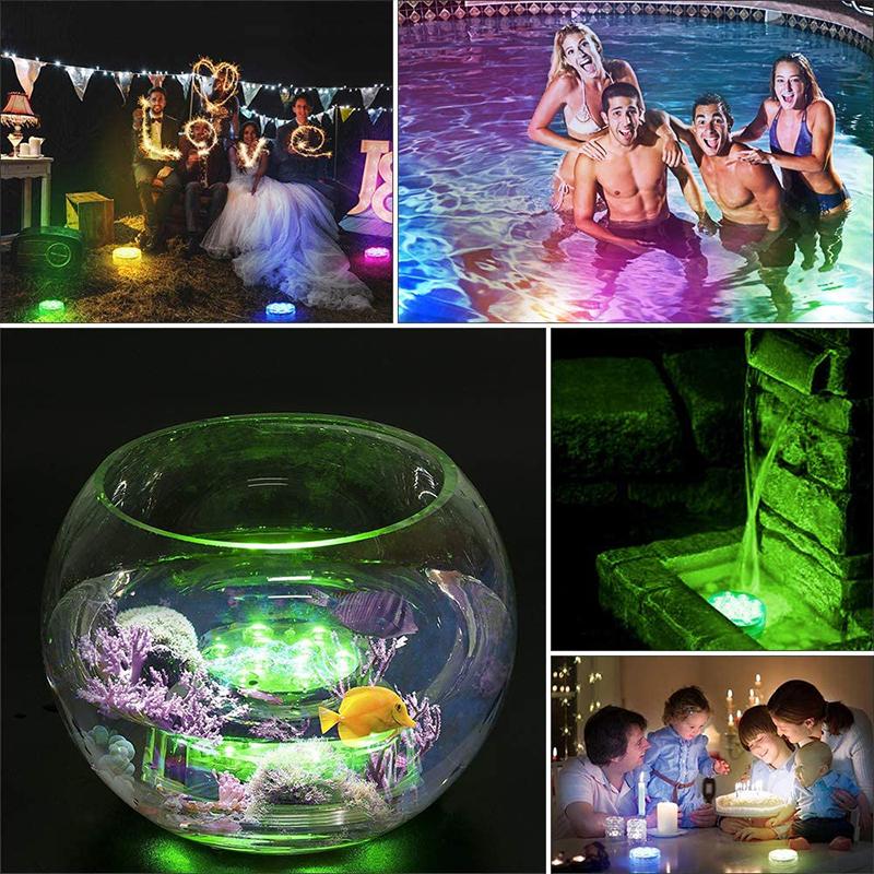 Wasserdichte LED-Unterwasserlampe mit Fernbedienung