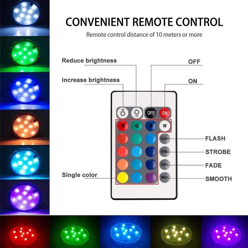 Wasserdichte LED-Lampe mit magnetischer Befestigung und Fernbedienung
