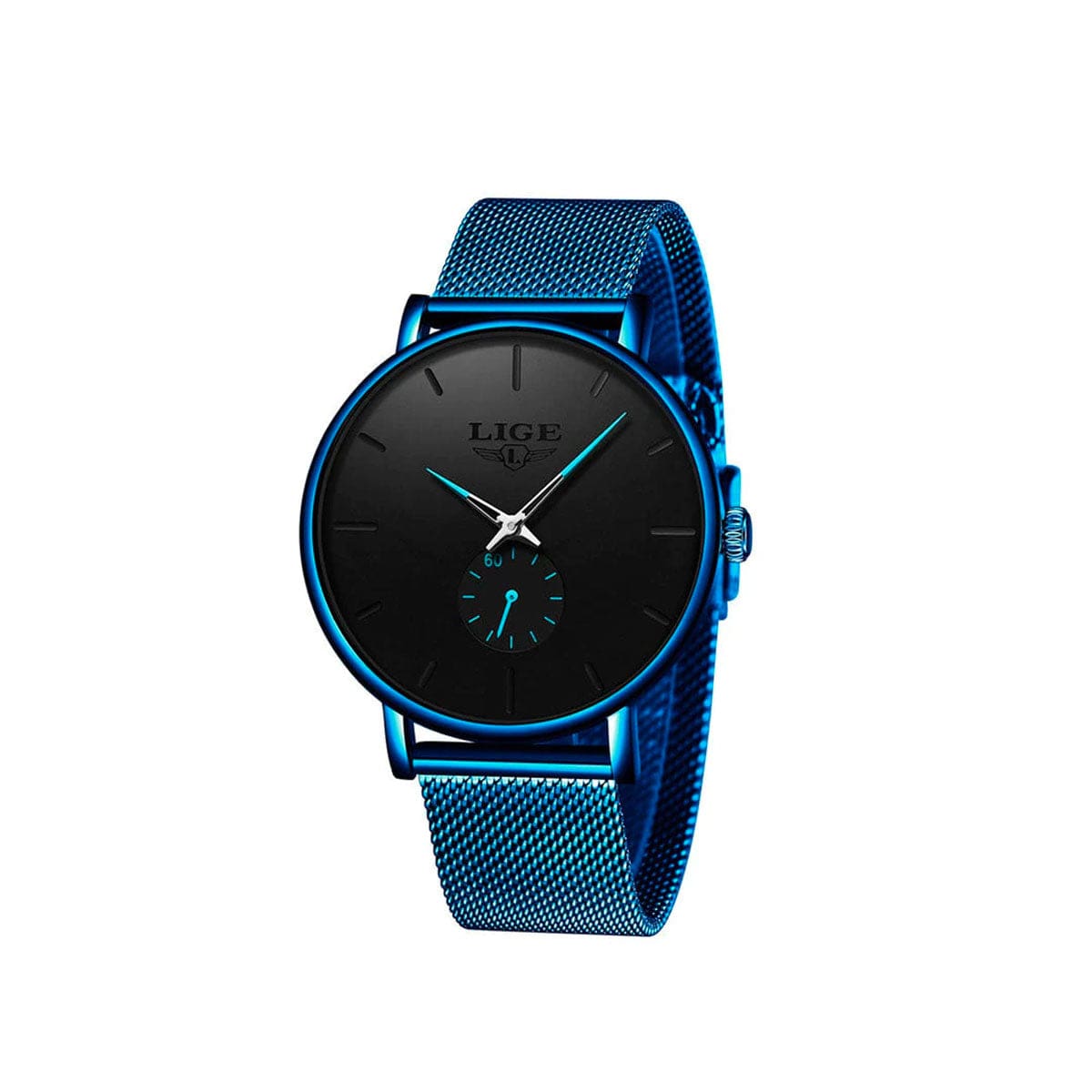 Wasserdichte Luxus-Quarzuhr – Unisex mit Edelstahl-Mesh-Armband