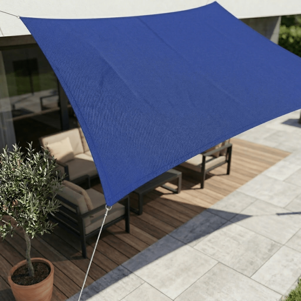 Wasserdichtes Sonnensegel mit UV-Schutz für Terrasse und Balkon
