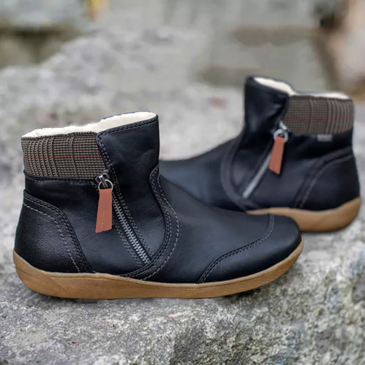 Wasserdichte orthopädische Lederstiefel
