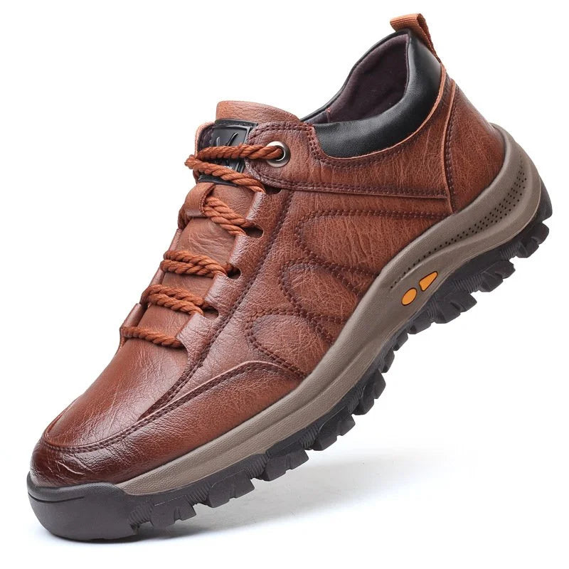 Wasserdichte orthopädische Lederschuhe mit stützendem Design