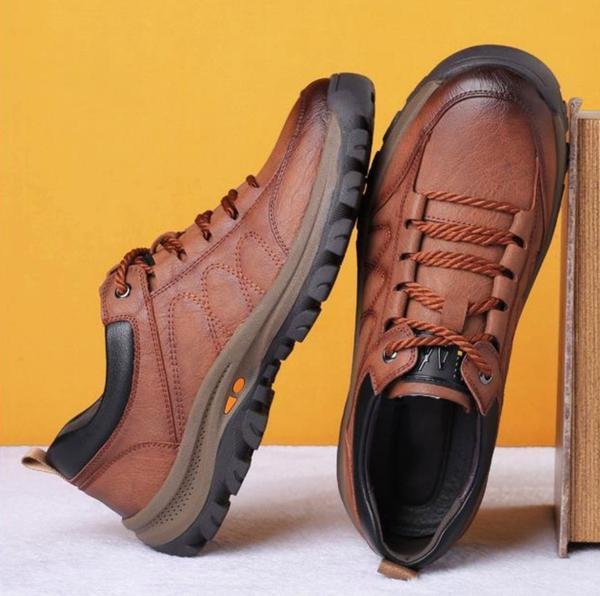 Wasserdichte orthopädische Lederschuhe mit stützendem Design