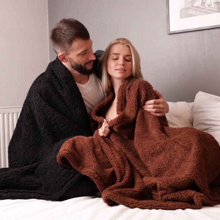 Wasserdichte, weiche Kuscheldecke für Paare