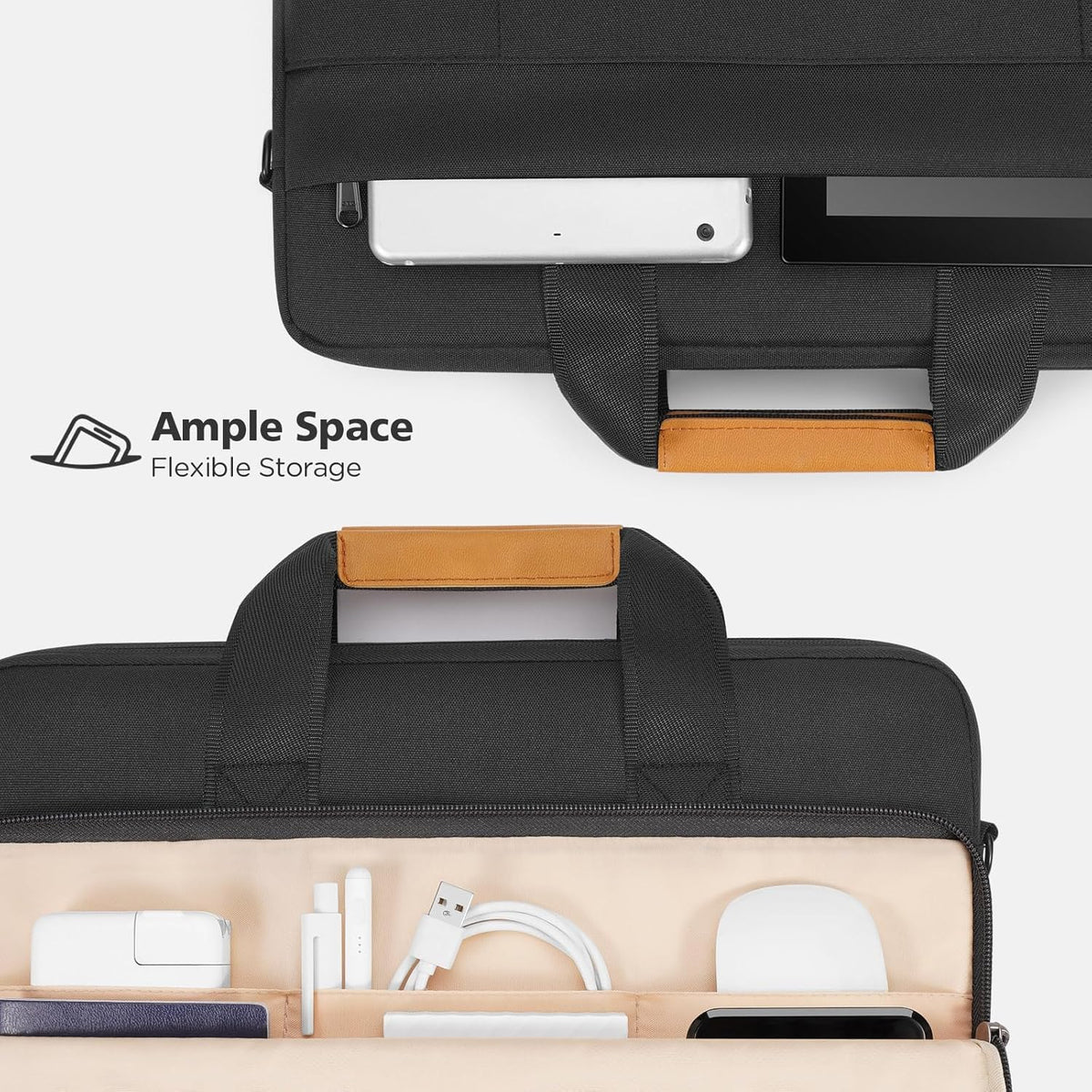 Wasserdichte Laptop-Schultertasche mit 360°-Schutzpolsterung