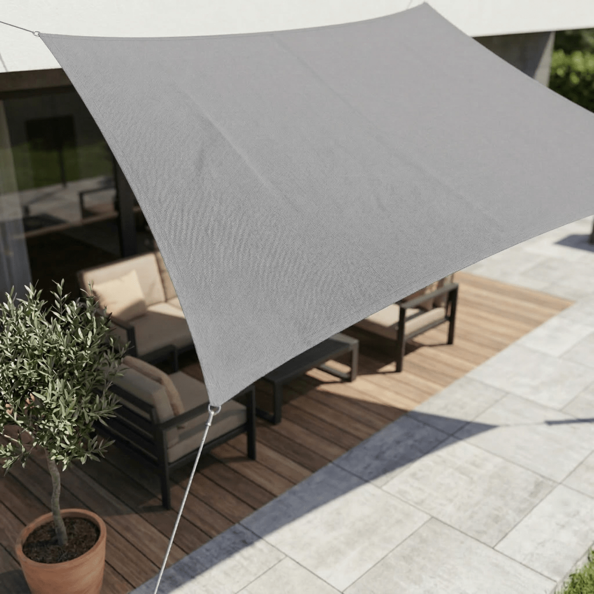 Wasserdichtes Sonnensegel mit UV-Schutz für Terrasse und Balkon