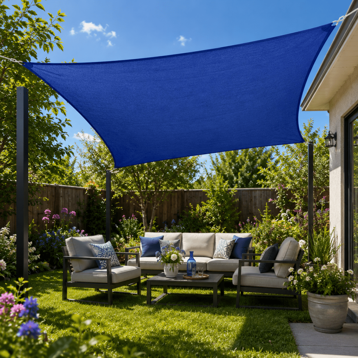 Wasserdichtes Sonnensegel mit UV-Schutz für Terrasse und Balkon