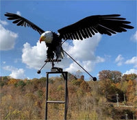 Vogel-Windspiel aus Metall – dekorative Gartenfigur