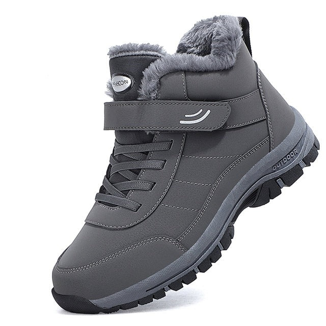 Warme, wasserdichte und gefütterte Herren-Winterstiefel