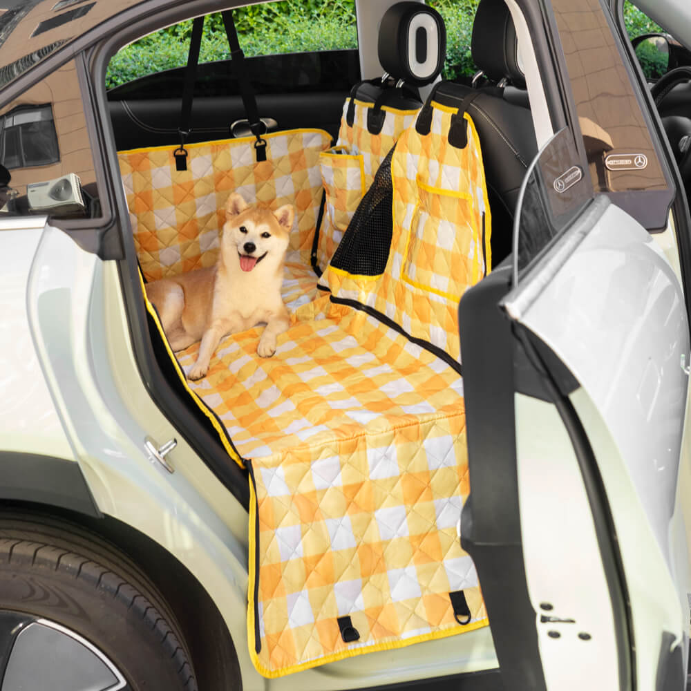 Wasserdichte gesteppte Auto-Rücksitz-Schondecke für Hunde