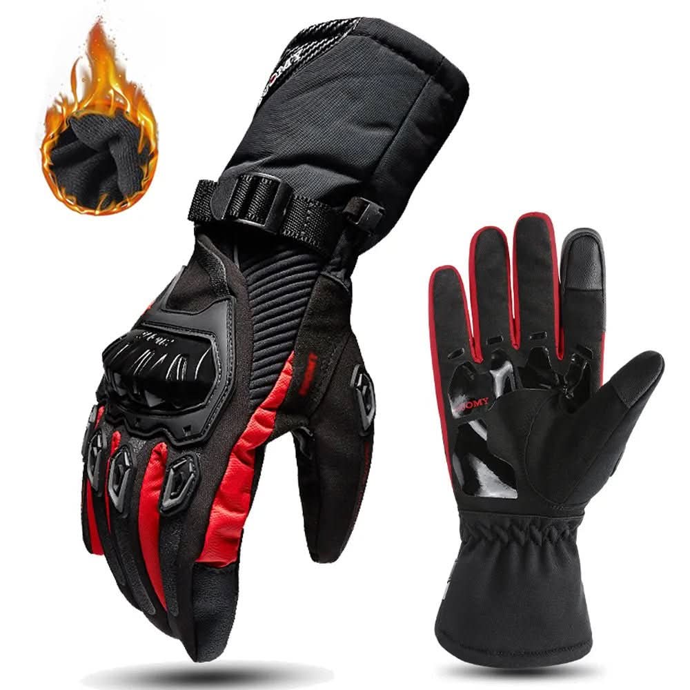 Wasserdichte, isolierte Motorradhandschuhe für Winterfahrten
