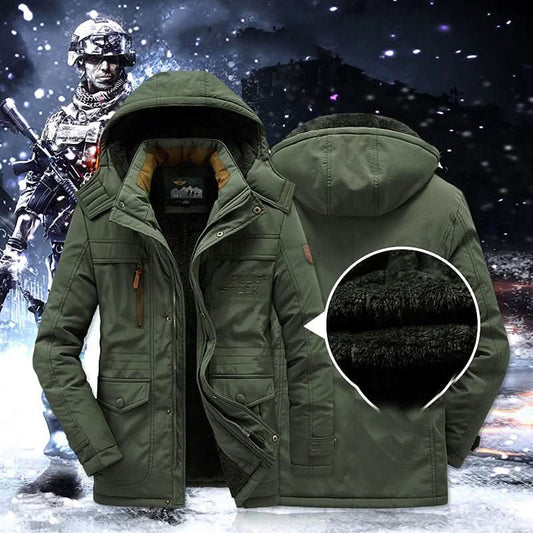 Wattierter Parka für Wärme und Schutz an kalten Tagen