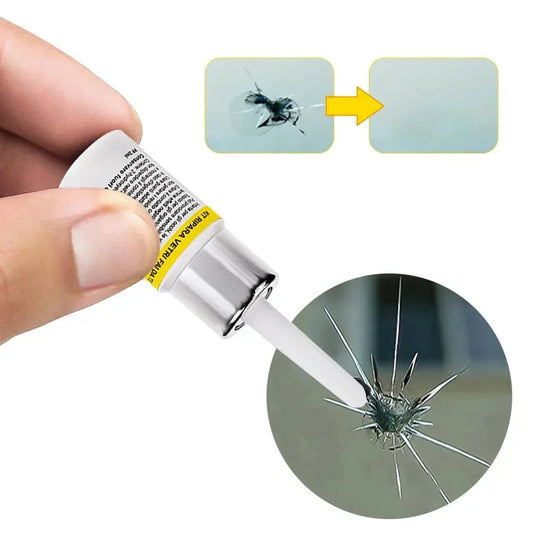 Windschutzscheiben-Reparaturset für Risse und Steinschläge – zur Wiederherstellung von beschädigtem Glas