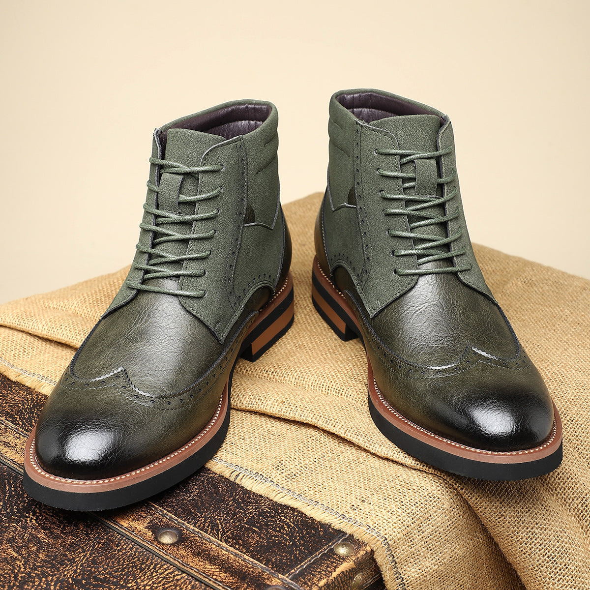 Wingtip-Lederschuhe für Herren