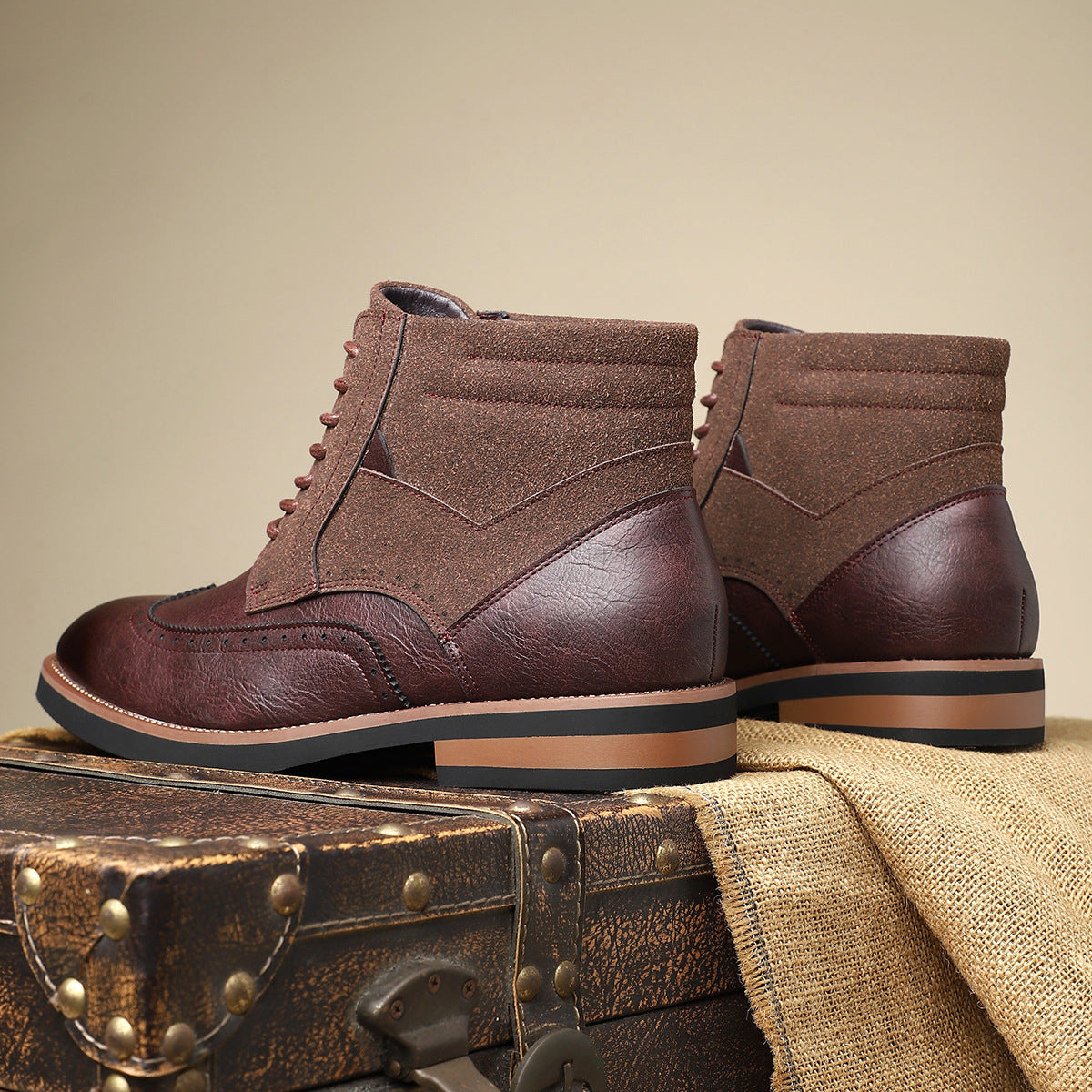 Wingtip-Lederschuhe für Herren