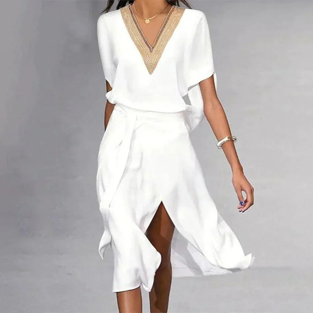 Women's Wrap Midi Dress