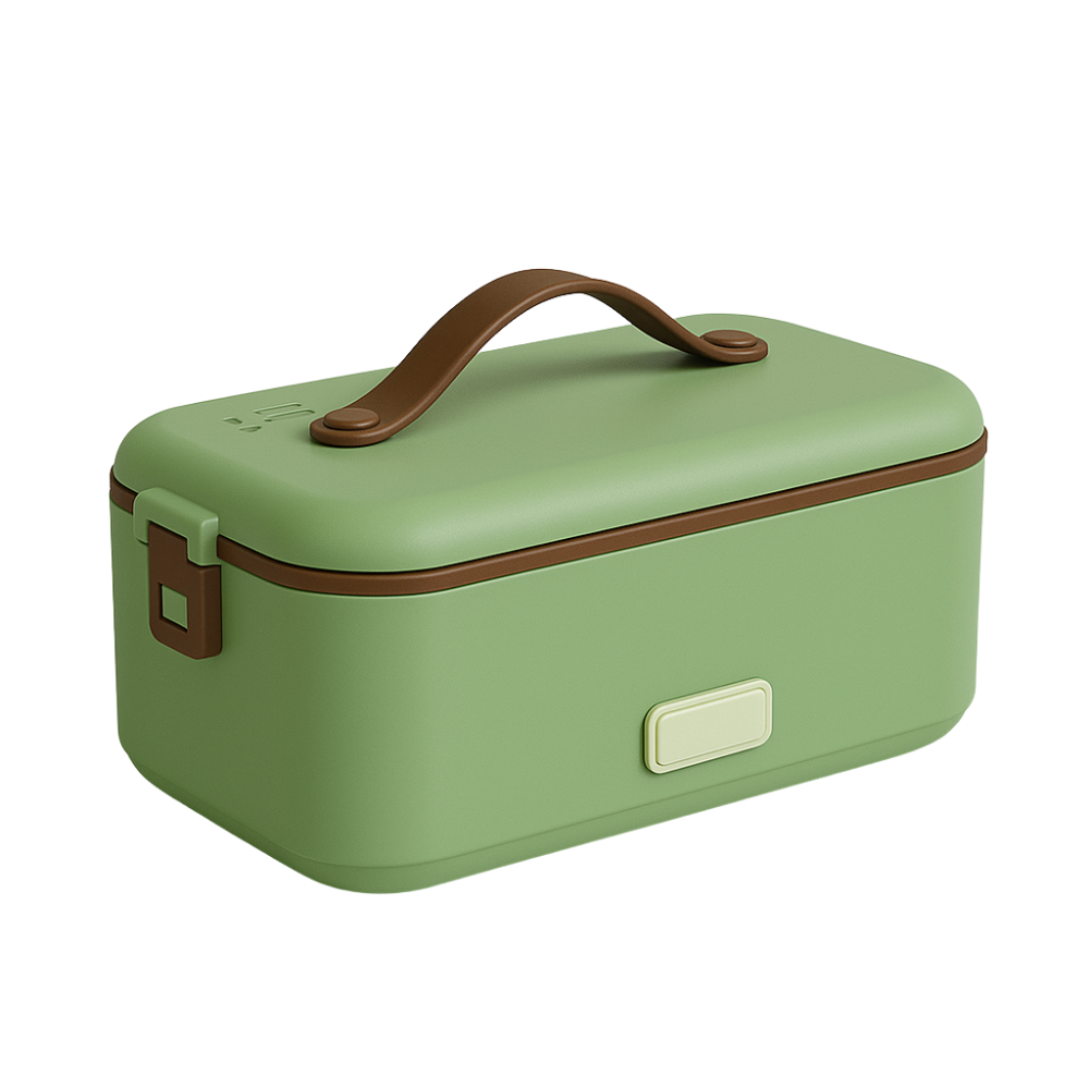 Grüne beheizbare Lunchbox