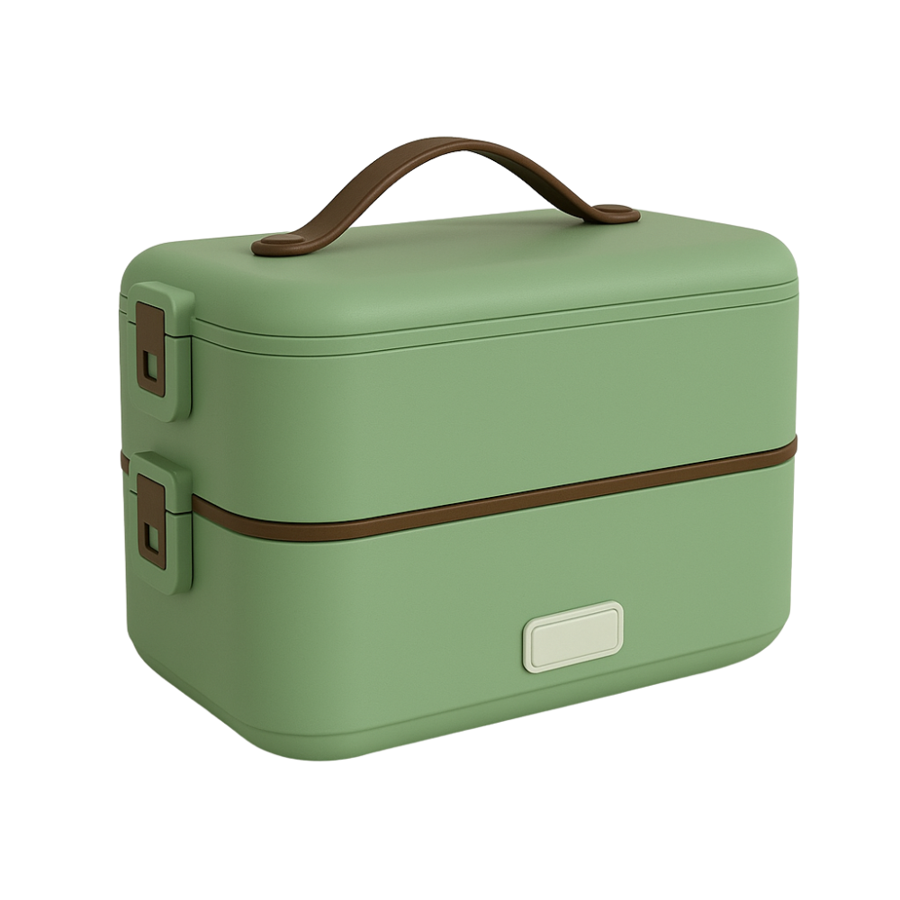 Grüne beheizbare Lunchbox