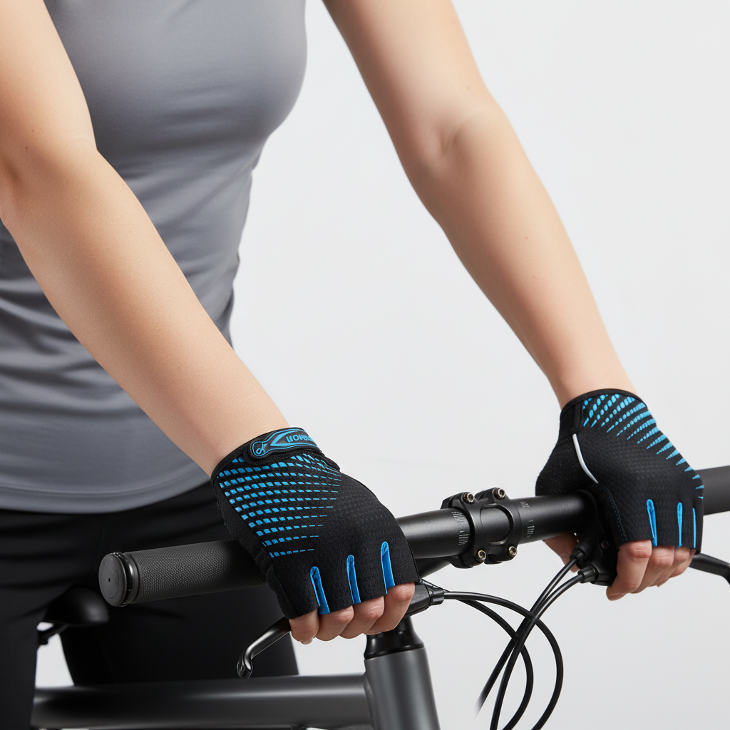 Fingerlose Handschuhe mit Gelpolsterung