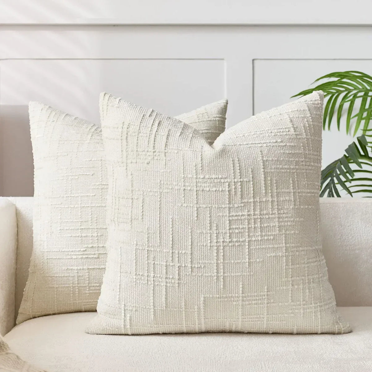 Chenille-Sofakissenbezug – Weiche, einfarbige Oberfläche | Elegante Dekoration für Wohnzimmer und Schlafzimmer